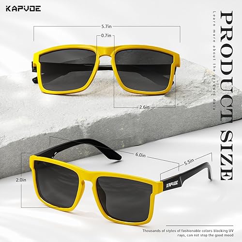 Miniatura 3 de KAPVOE Gafas de sol polarizadas para hombres y mujeres, protección UV400, gafas deportivas, conducción, pesca, ciclismo, playa, golf, correr, béisbol
