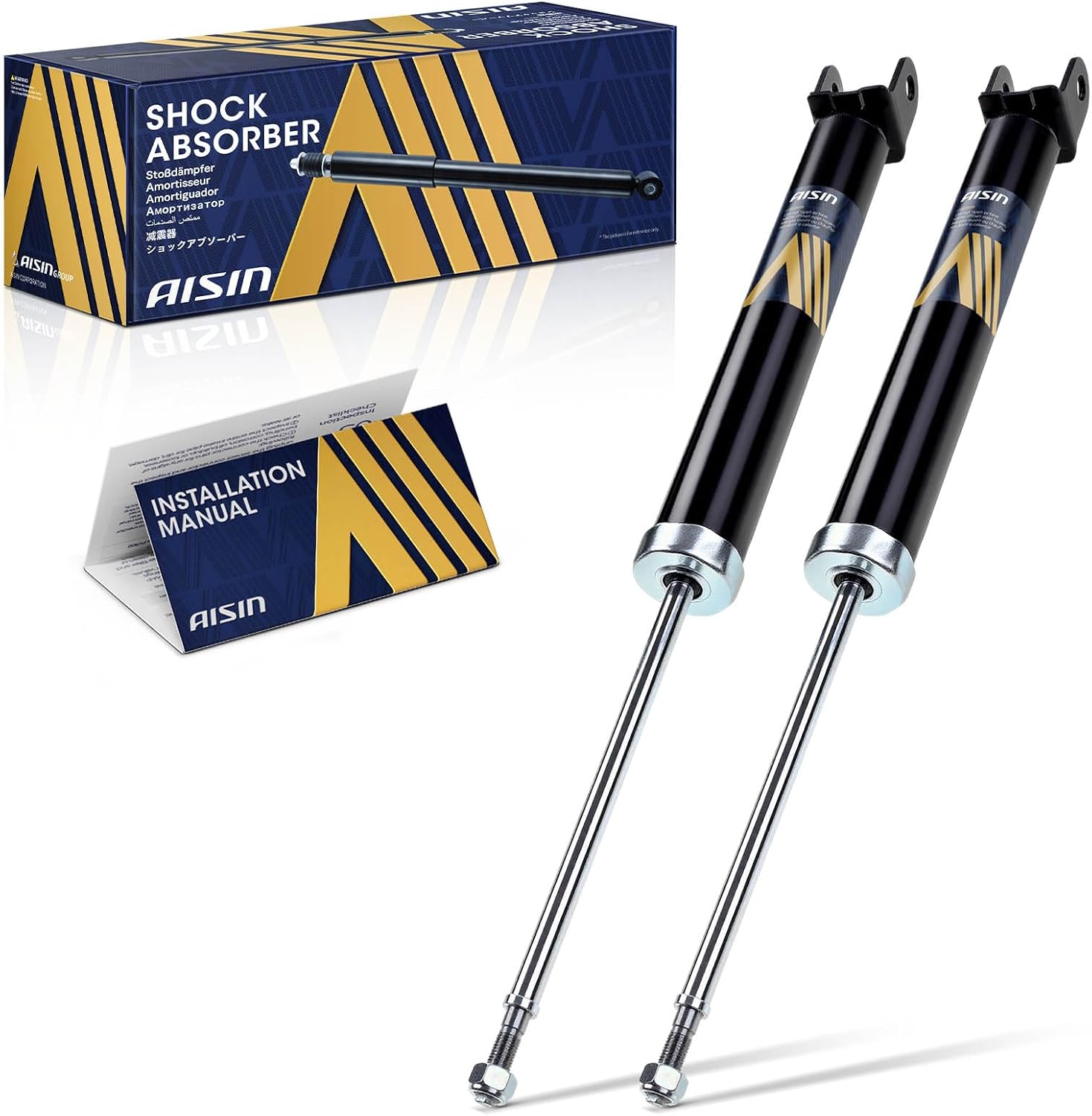AISIN AFTERMARKET SABAZ-01019 Rear Struts Shock Absorbers - Compatible with Hyundai Sonata 2011-2012, Kia Optima 2011-2015 - Set of 2