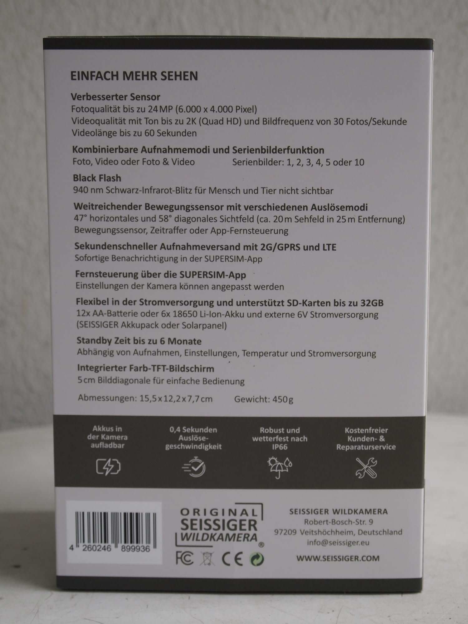 SEISSIGER Pro-Cam LTE - SUPERSIM-Edition Wildkamera - Überwachungskamera