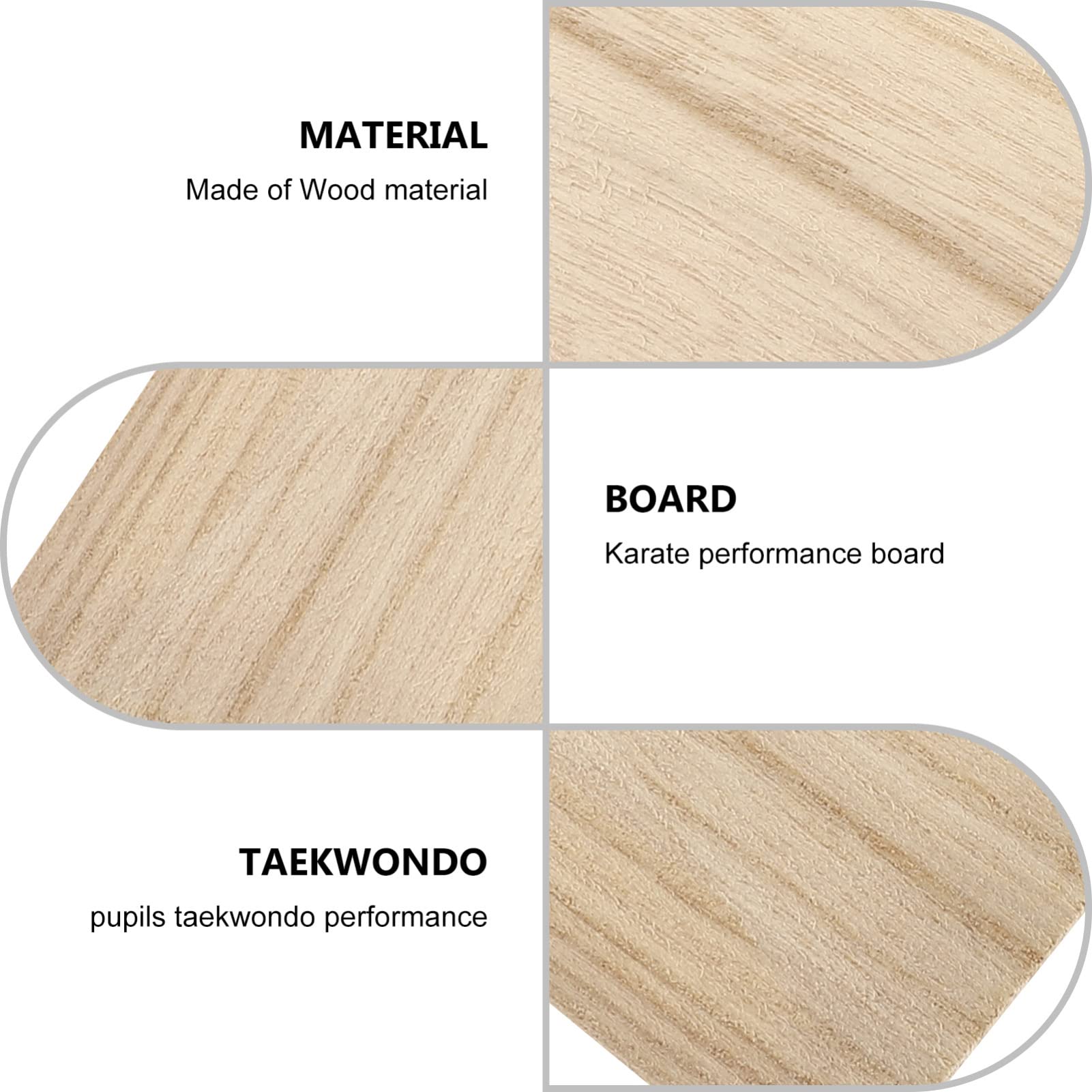 BESPORTBLE Taekwondo Breaking Boards - 10pcs Wood Planks For Kids Karate Practice, Professional Training
