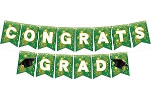 Green Graduation Banner 2024 - No Hassle Grad Banner