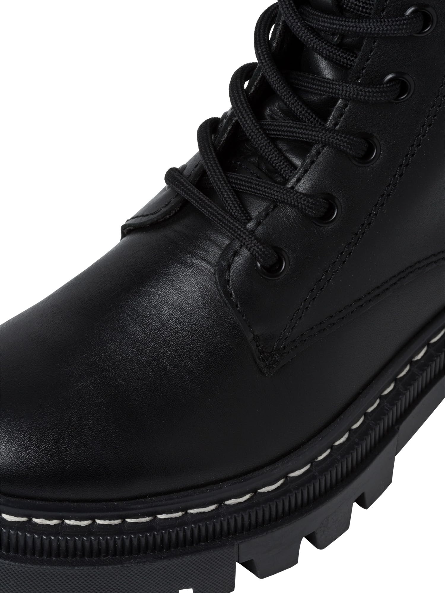 Tamaris 1-1-25276-41-003 Damen Schnürboot Leder schwarz schwarz