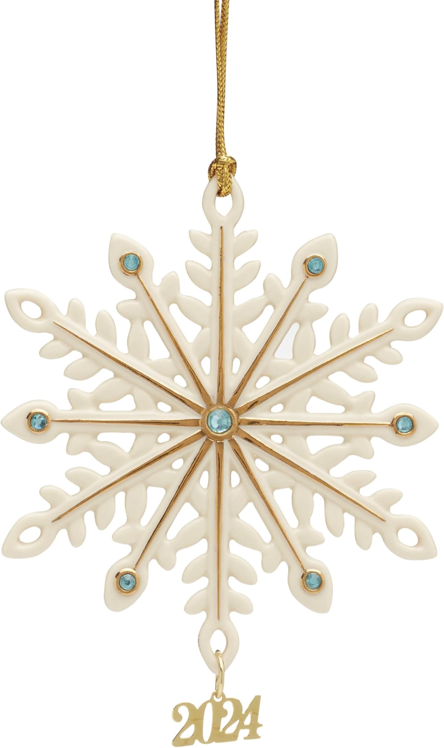 895756 2024 Gemmed Snowflake Ornament, Christmas