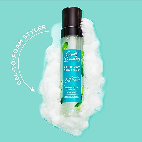 Miniatura 9 de Carols Daughter Wash Day Delight Hair Gel to Foam Mousse Styler y desenredante para cabello rizado con aloe agarre de aspecto natural 85 onzas