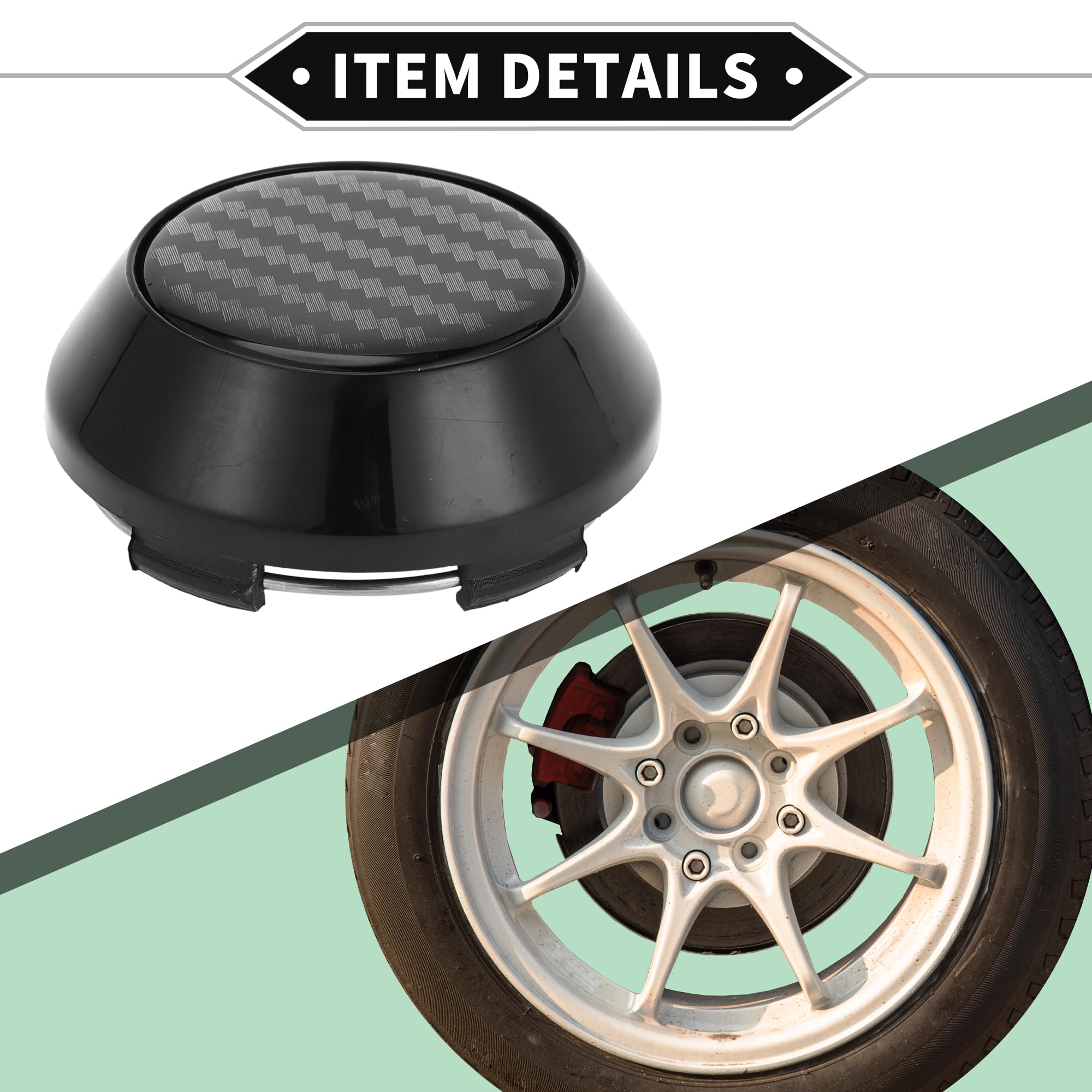 Cache-Moyeu Roue Voiture 65mm Chrome Argenté - Lot Universel Design Élégant