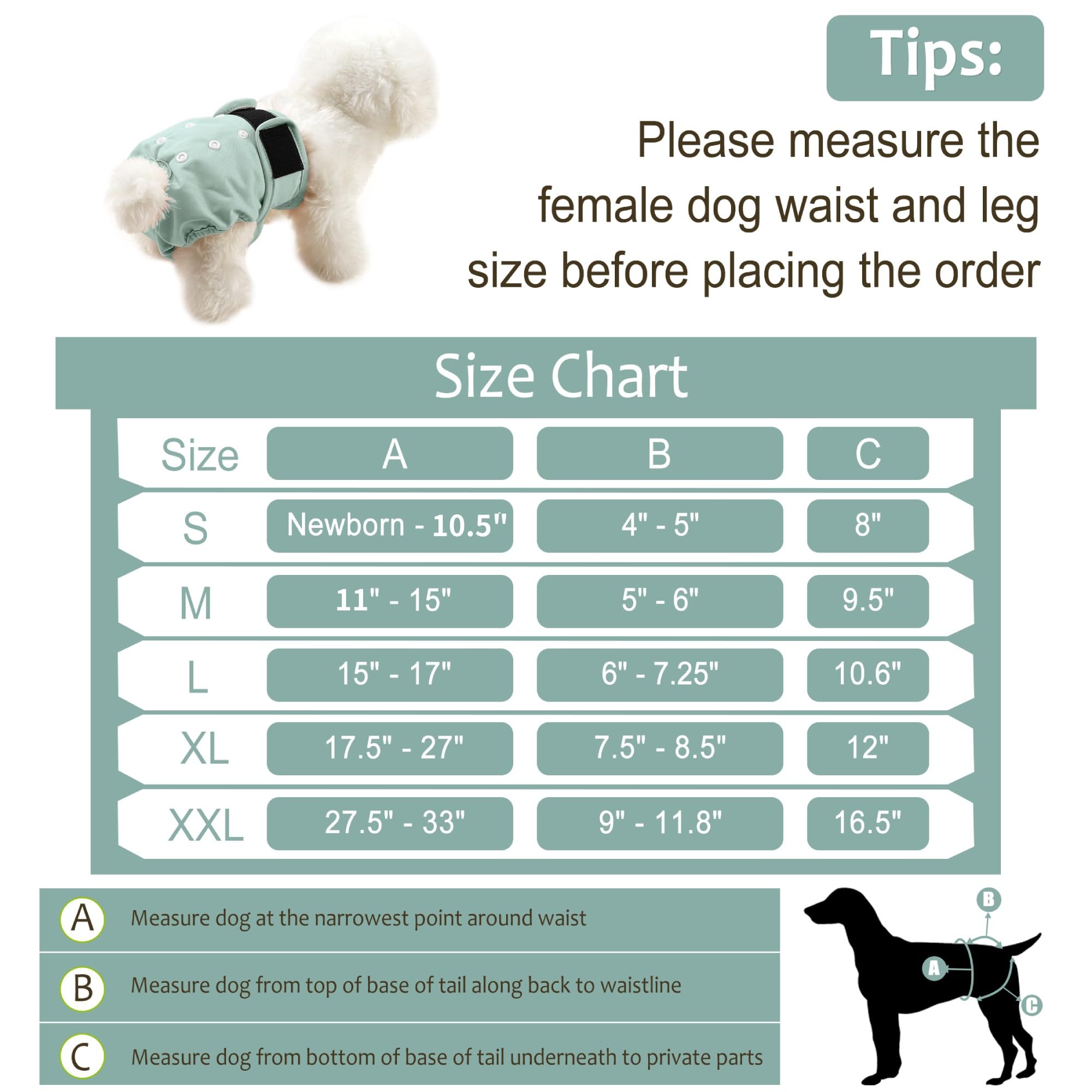 Pañales para perras, 5 unidades, pañales reutilizables de alta calidad para perritos en celo, pañales altamente absorbentes para incontinencia de mascotas con broches ajustables, flores, talla XL