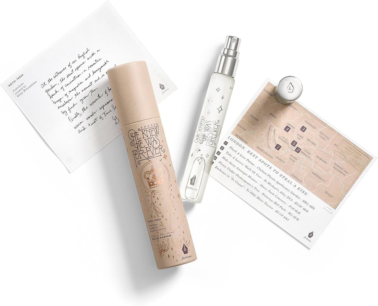 Perfume Spray for Women - London. She Knew He Was Forever - Fresh, Light, Feminine Daytime Fragrance - Travel Sized Purse Spray - 0.5 oz 15 ml