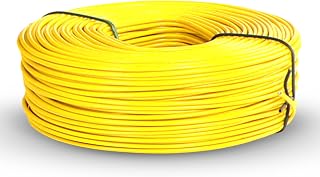 Rebar Tie Wire | 16 Gauge | 3.0lb Roll | Approx. 300 ft Length | Rust-Proof PVC Coated | Excellent Strength | Flexible | Durable (Yellow, Pack of 1)