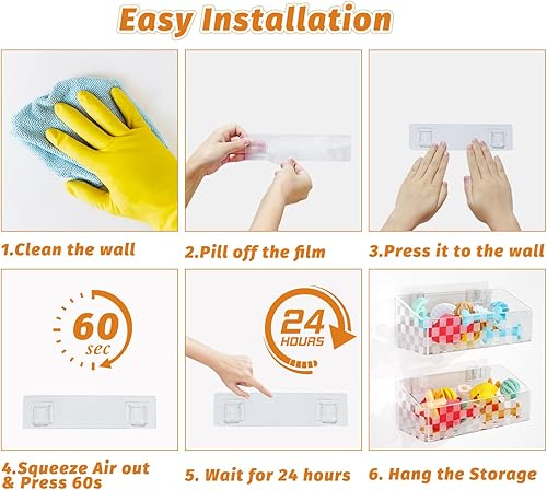 Miniatura 7 de Soporte de almacenamiento de juguetes de baño, almacenamiento de juguetes de bañera de secado rápido, soporte transparente para juguetes de baño