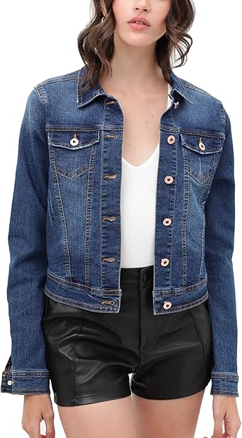 amazon cropped denim jacket