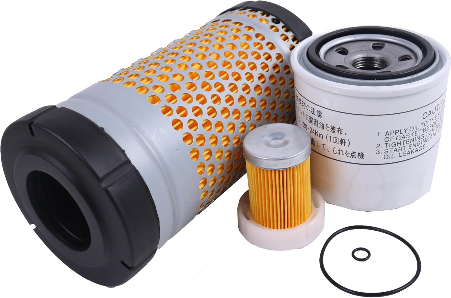 New Engine Oil Fuel Air Filter Kit HH160-32093 6C060-99410 6A320-59930 Compatible With Kubota B3000 B3030 B3300 B7800