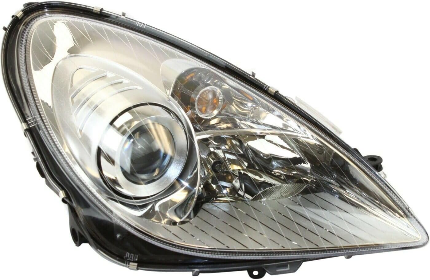 Asiph Headlight Halogen Right Passenger Side Clear Lens W/Bulb Driving Head Light Headlamp for Benz for SLK280 2006-2008 for SLK300 2009-2011 for SLK350 2005-2011 for SLK55 AMG 2005-2008 XYF1179