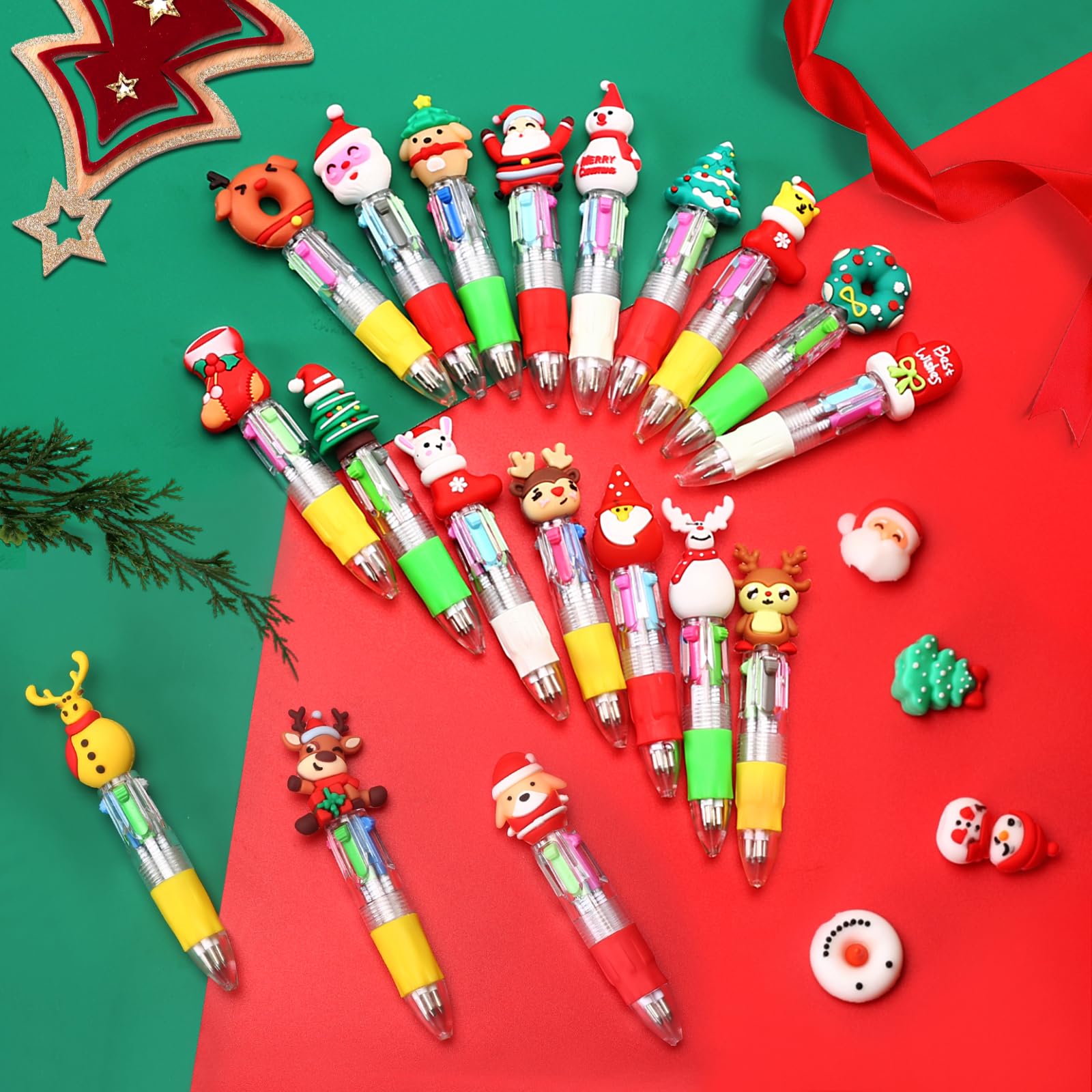 65 Mini Bolígrafos Multicolor En Uno 4 En 1 Lindos Bolígrafos Para