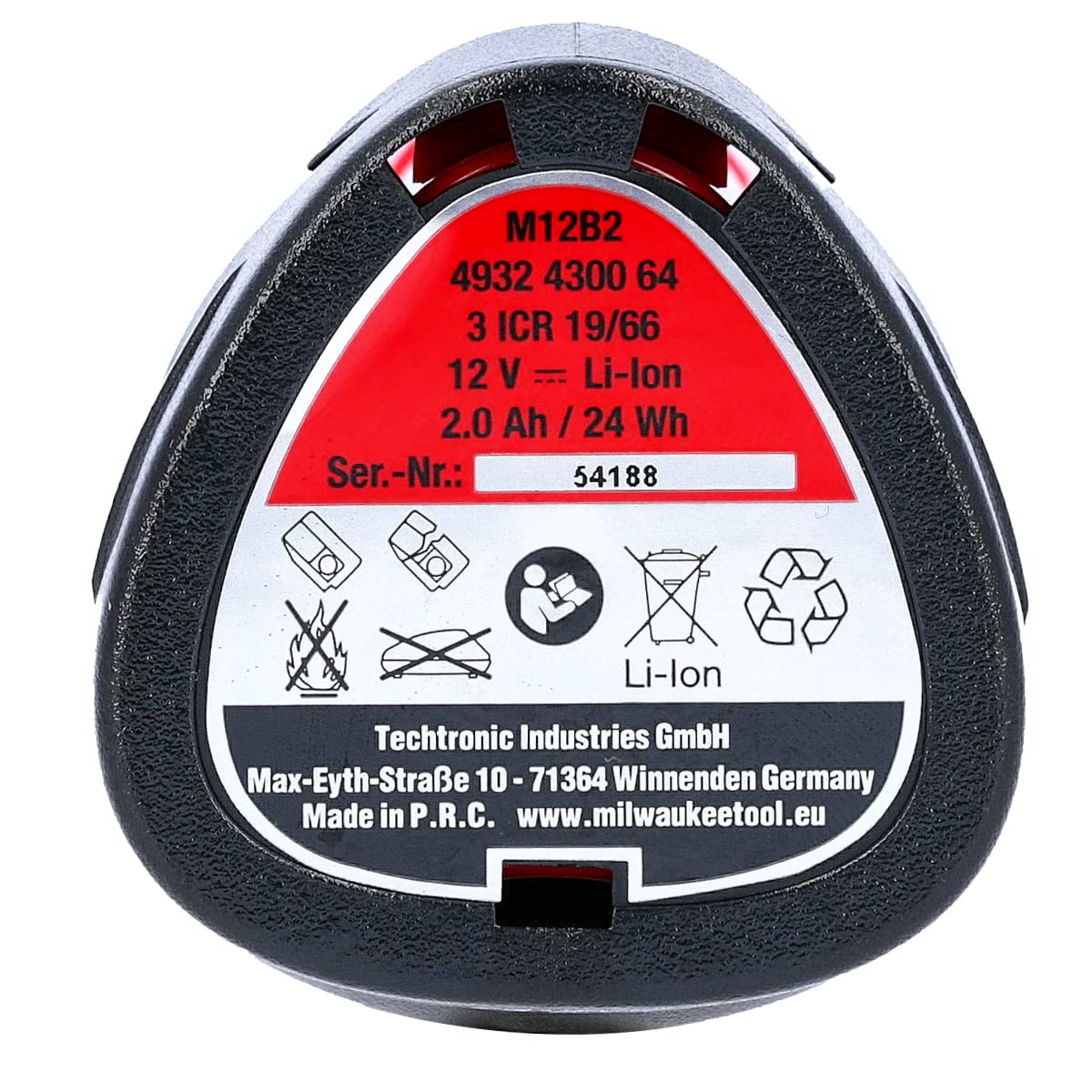 Red Lithium-Ion 12v - 2,0 Ah