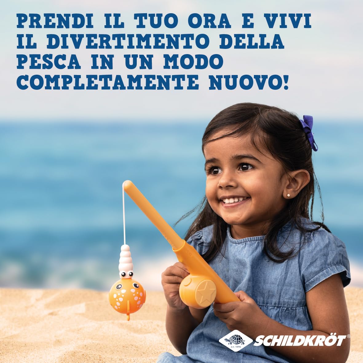 Schildkröt Gioco di Pesca Magnetico per Bambini | da Interni ed Esterni | con Canna Telescopica e Animali Magnetici | Ideale per Mare, Giardino, Piscina e Vasca | Colori Assortiti