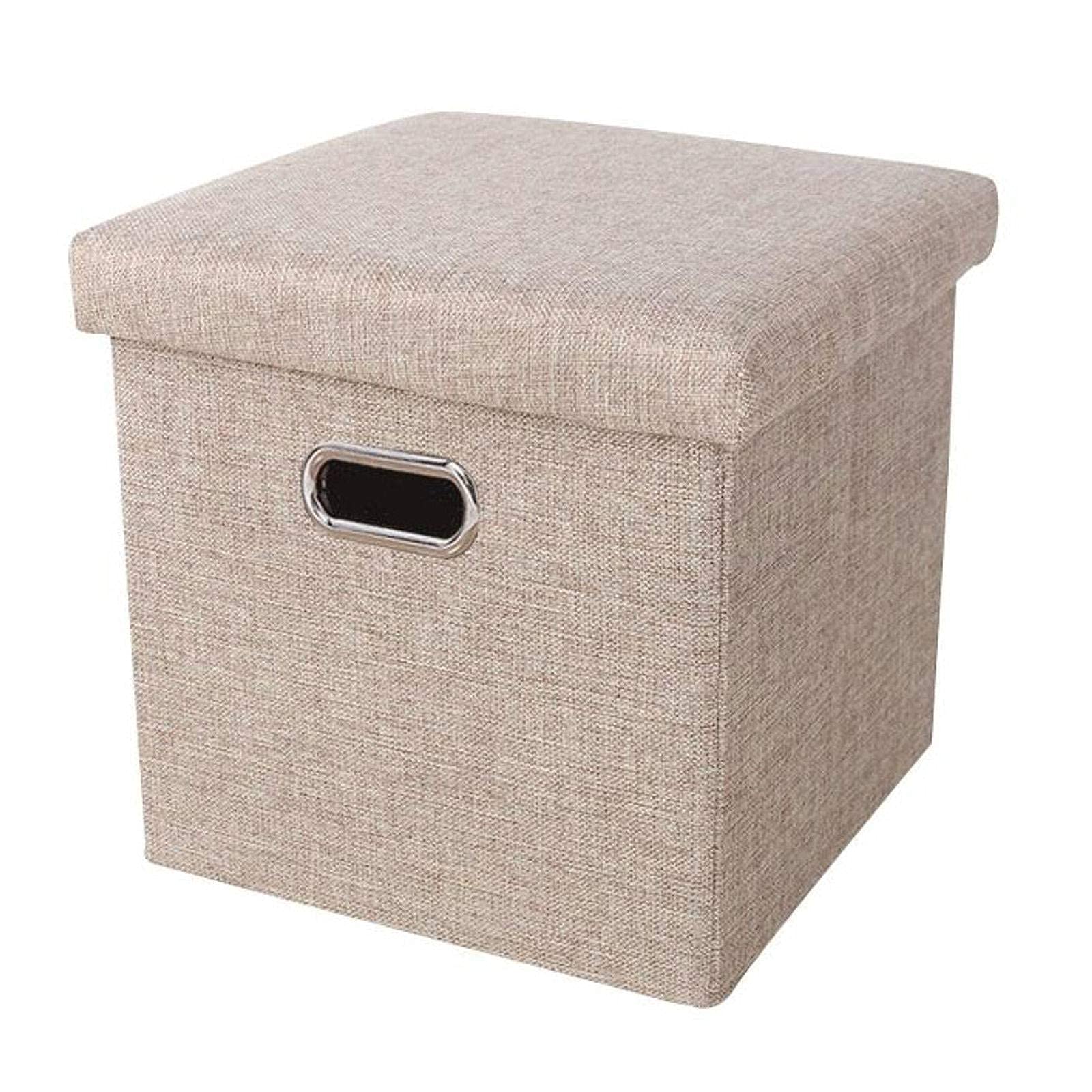 Pouf pliant de rangement pour désencombrer le couloir et le salon