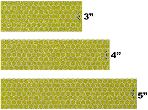 Miniatura 2 de White Water Archery La flecha llena reflexiva amarilla del panal envuelve el paquete de 15 PC elige la anchura de la longitud