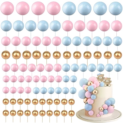 108 piezas de bolas para decoraciĂłn de pasteles, mini globos para cupcakes, decoraciĂłn de pasteles, bolas de espuma, decoraciĂłn para hornear para 108 piezas de bolas para decoraciĂłn de pasteles, mini globos para cupcakes, decoraciĂłn de pasteles, bolas de espuma, decoraciĂłn para hornear para