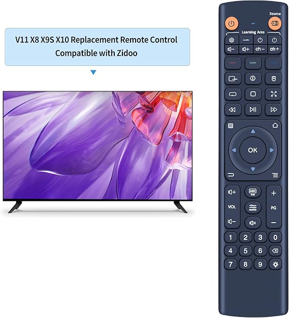 New Replacement V11 Remote Control Suitible for Zidoo X8 X9S X10 X6 H6 Pro X9S Z9S Z9X Z9X Pro X10 Neo S TV Set Top Box
