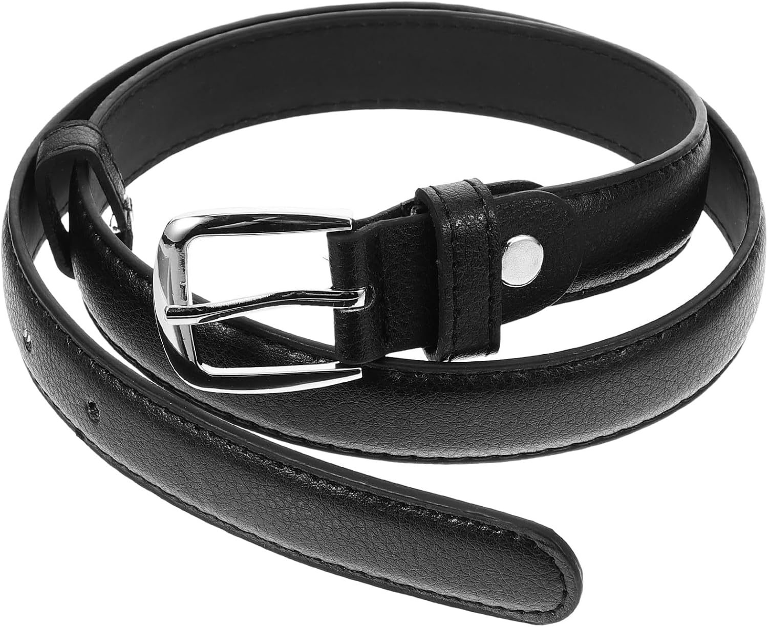 BESTYASH Adjustable Dark Color Boy Belt Waist Strap for Boys Age 7-8, Sturdy Buckle Pants Belt for Jeans and Casual Wear