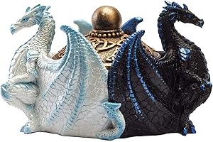 Pacific Giftware Dragon Decor: Majestic Yin Yang Trinket Box
