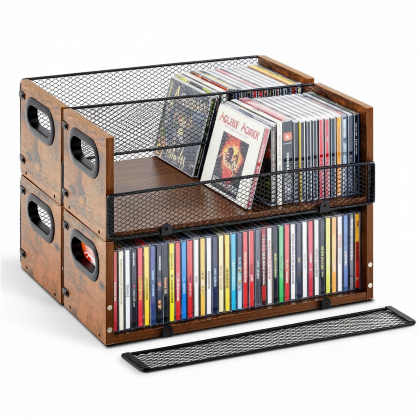 Photo 1 of Geelin 4 Pcs Wooden CD Storage Box