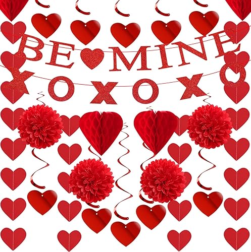 Miniatura 10 de Paquete de decoración para fiesta temática de casino en rojo, negro y oro - 23 piezas Kits para noche de juego, serpentina de papel de seda