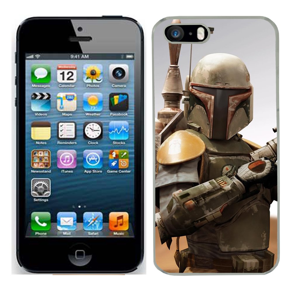 Star Wars boba fett case fits iphone 5S cover hard protective (10) for apple i mobile phone 5 s force awakens film Electronics