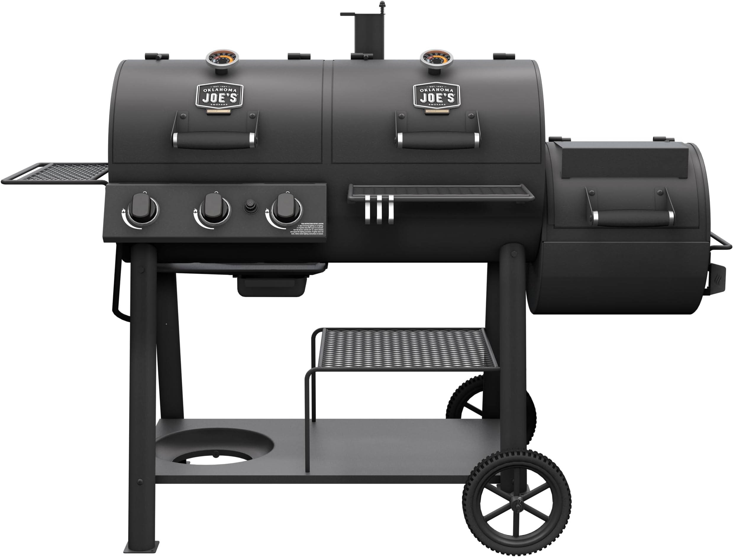 Oklahoma Joe's Canyon Combo Charcoal and Gas Smoker and Grill