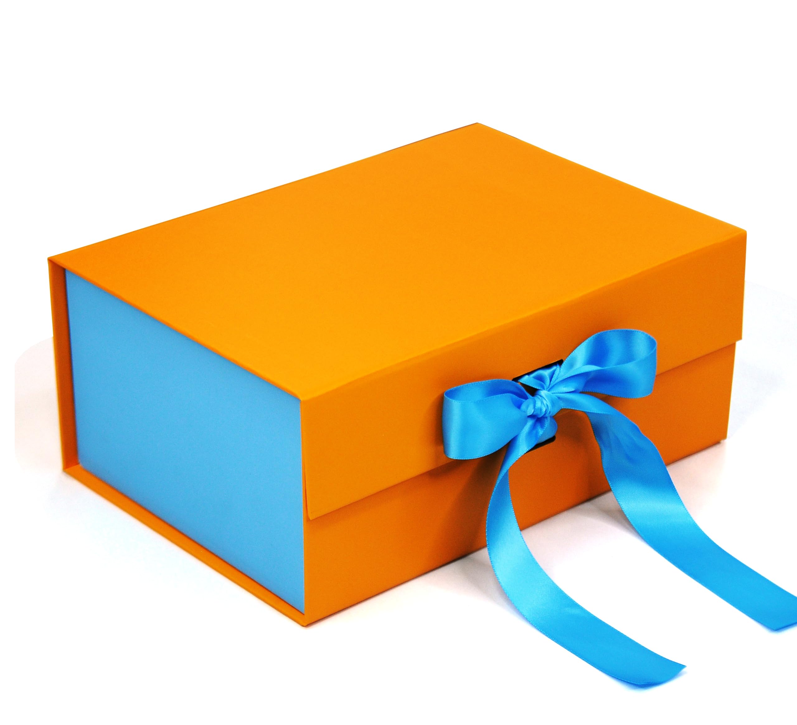 RBS® - Foldable Rigid Hamper Box (23 x 16 x 10cm) Empty Gift Boxes (1 Pack) Rectangular Gift Box Empty Multipurpose Decorative Folding Paper Gift Box Holds Upto 5 kg Diwali Box For Gift (Aqua Charm)-image-19