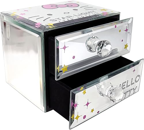 Miniatura 7 de Sanrio Hello Kitty Star Bright Mirror - Joyero de cristal con licencia oficial de Hello Kitty