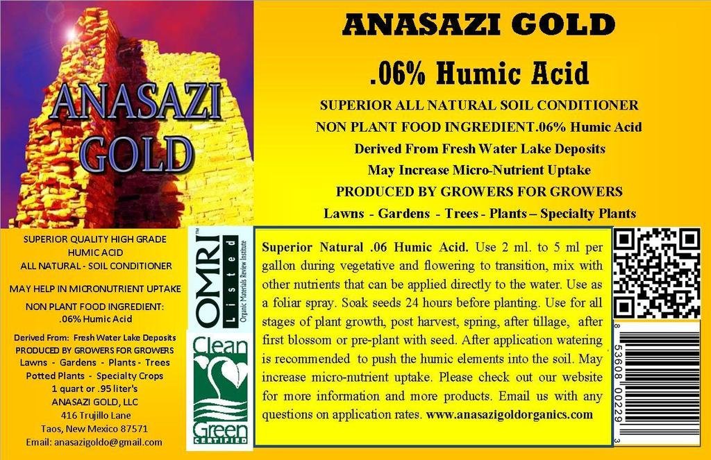 Superior All Natural Soil Conditioner Liquid .06% Humic (Fulvic Acid) (1 qt.) OMRI