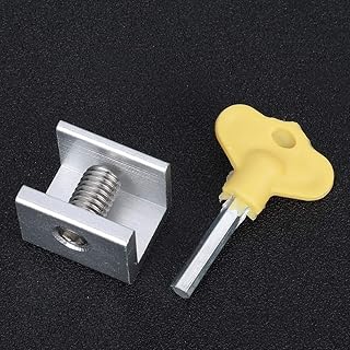 Lock Window Slide Lock 16×14×5 10 Set Sliding Window Safety Lock Aluminum Alloy Slide Security Lock Stopper with Keys
