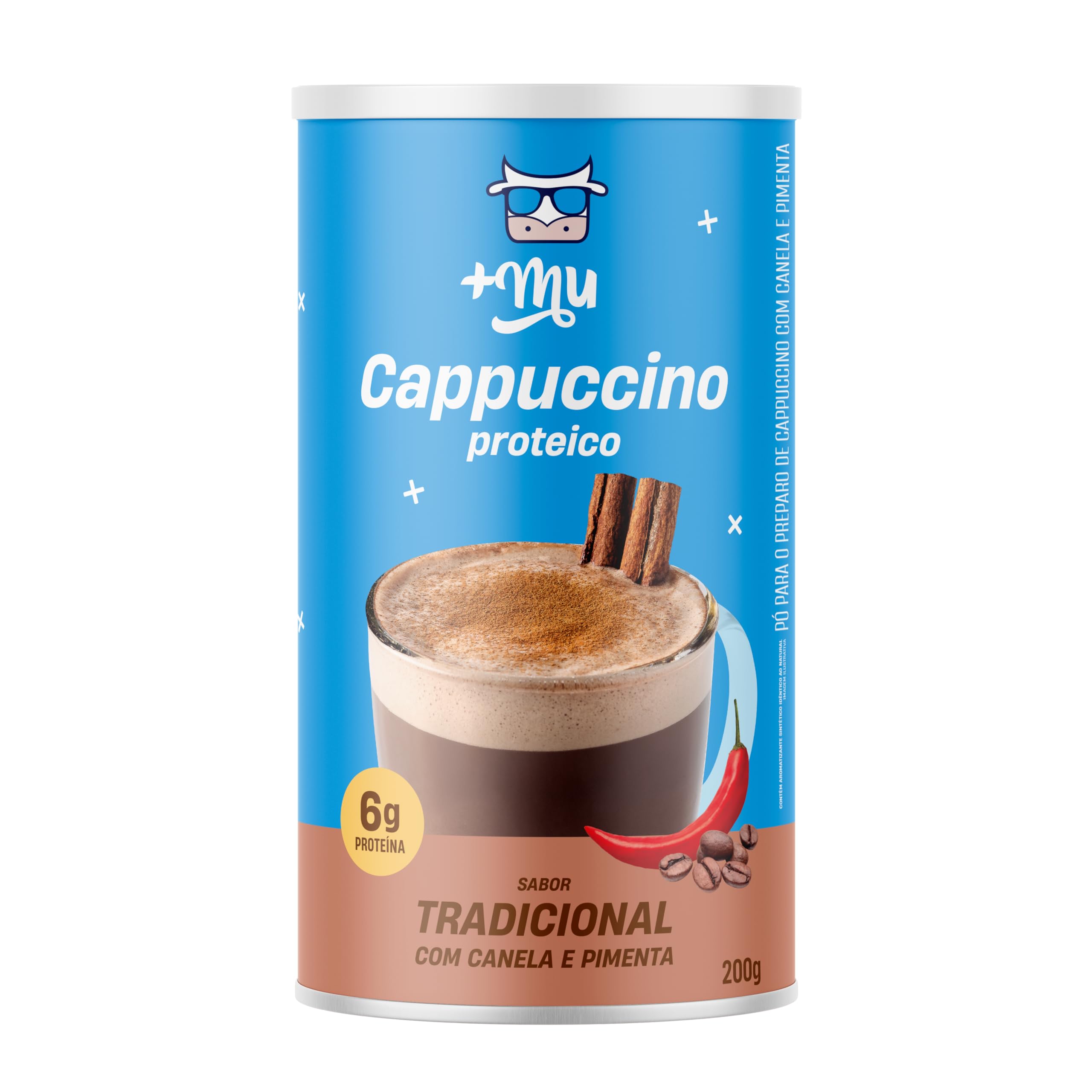 Mu Cappuccino com Whey - 200g : Amazon.com.br: Alimentos e Bebidas