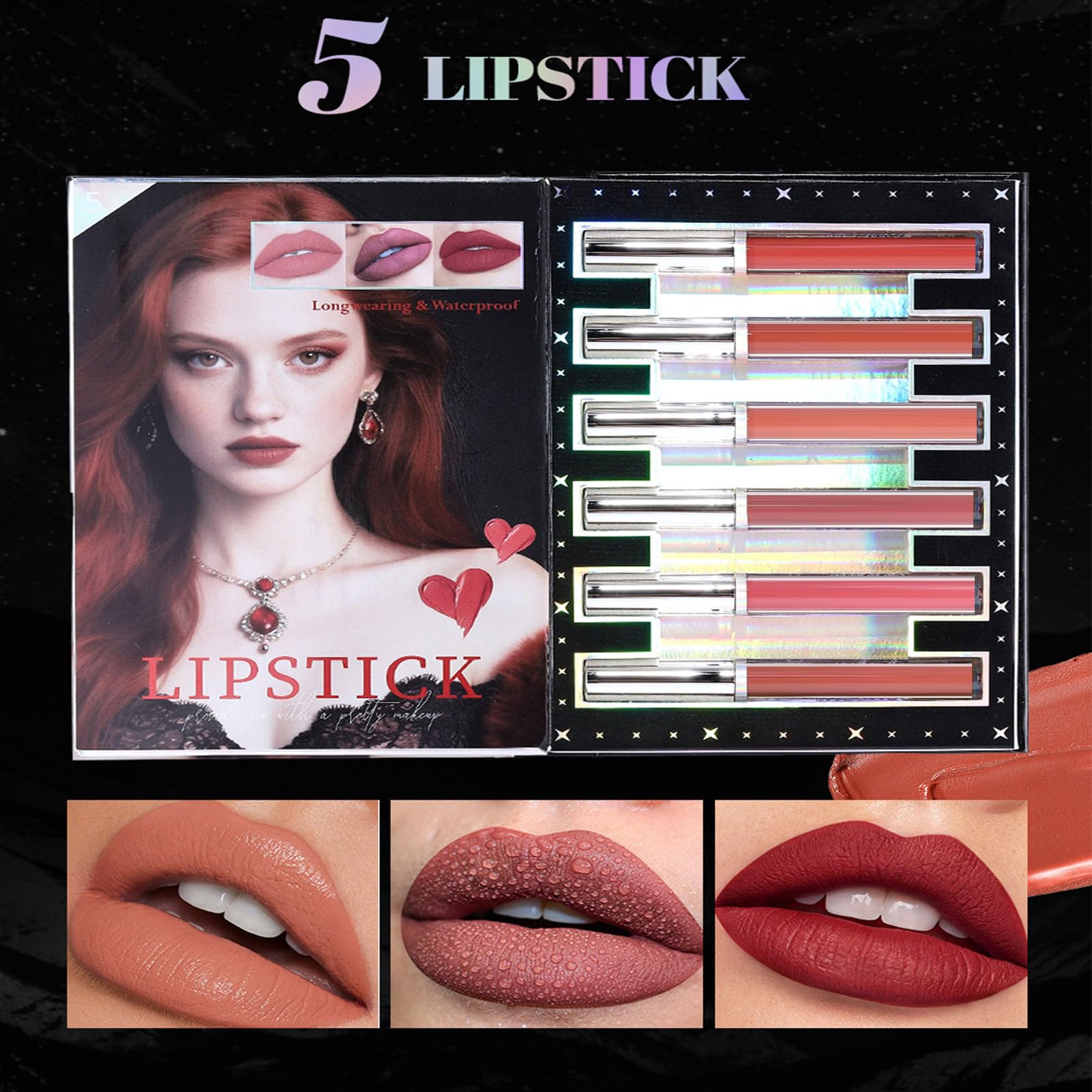 Tavolozza di Cosmetici Lunga Tenuta | Pallet Highlighter Blush Rossetto Per Feste Viaggi Vacanze Compleanno Sessioni Fotografiche Matrimoni Donne Ragazze