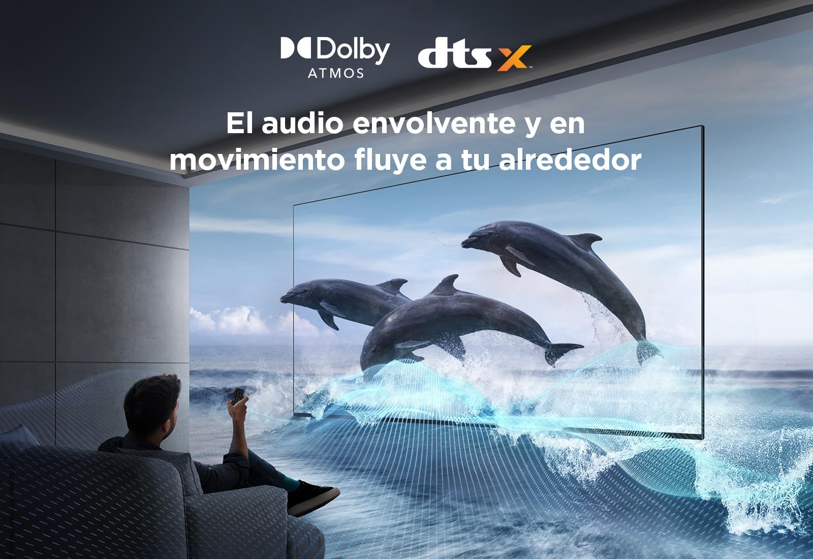 TCL 50PF650, 50" 4K UHD Smart TV, Fire TV (Dolby Vision, Dolby Atmos, DTS, HDR 10, Alexa Integrado, Airplay2, Miracast)