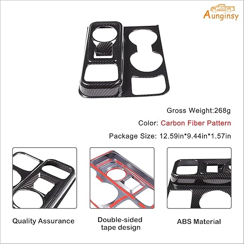 Vista 28 de Cubierta del panel de la caja de cambios de control central del automóvil, compatible con Ford Maverick 2022-2024, cubierta del panel de palanca