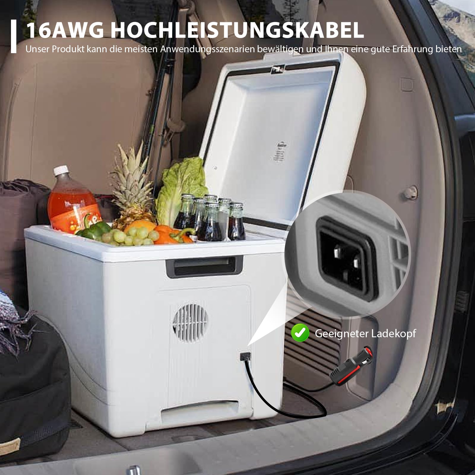 KFD 12V/24V Réfrigérateur de Voiture Câble pour Alpicool Oypla Mobicool
