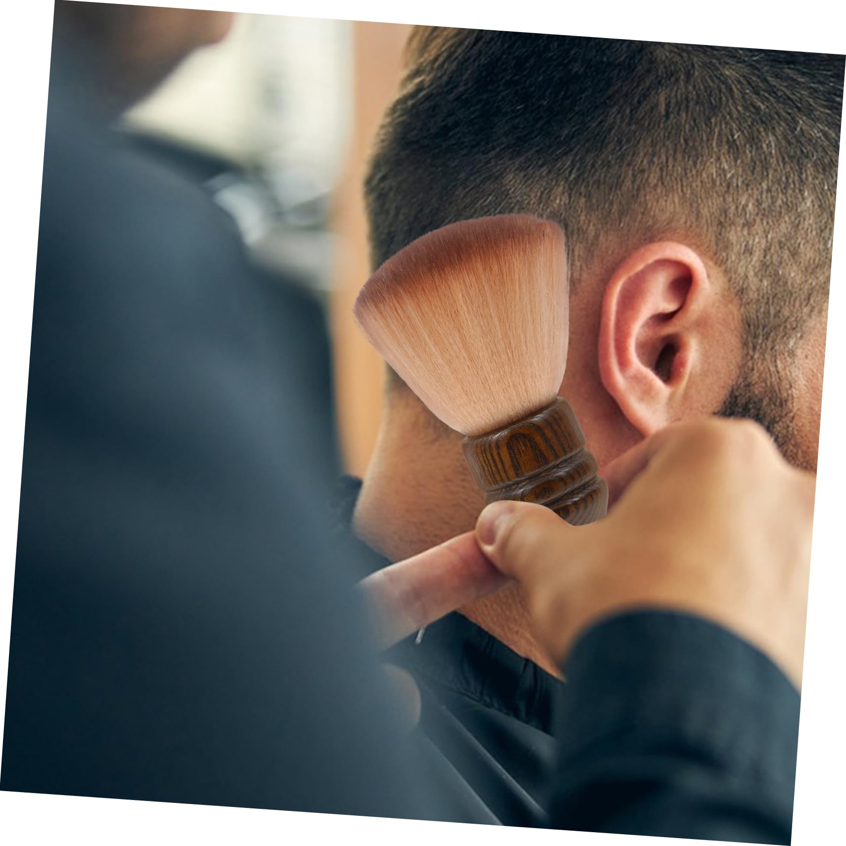 3stücke Bristle Brush Mit Holzgriff Professionelle Haar Und Bartpflegebürste Für Friseure Für Haarschnitt Und Reinigung Von Gesichtshaaren Tragbar Und Sanft Zur Haut