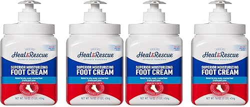 Miniatura 4 de Heal&Rescue Heel Rescue Crema para Pies Botella de 16 Onzas, Paquete de 2, para Piel Agrietada, Callosa o Reseca