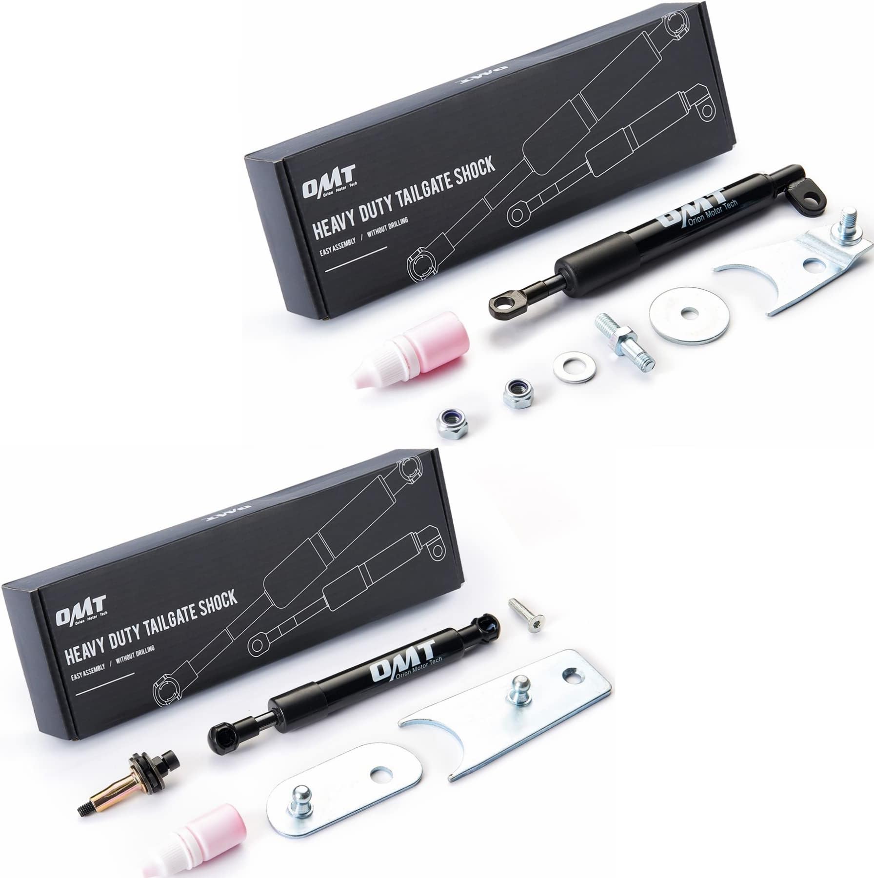OMT Tailgate Assist Set Compatible with 99-06 and 07-19 Chevy Silverado GMC Sierra, Bundle