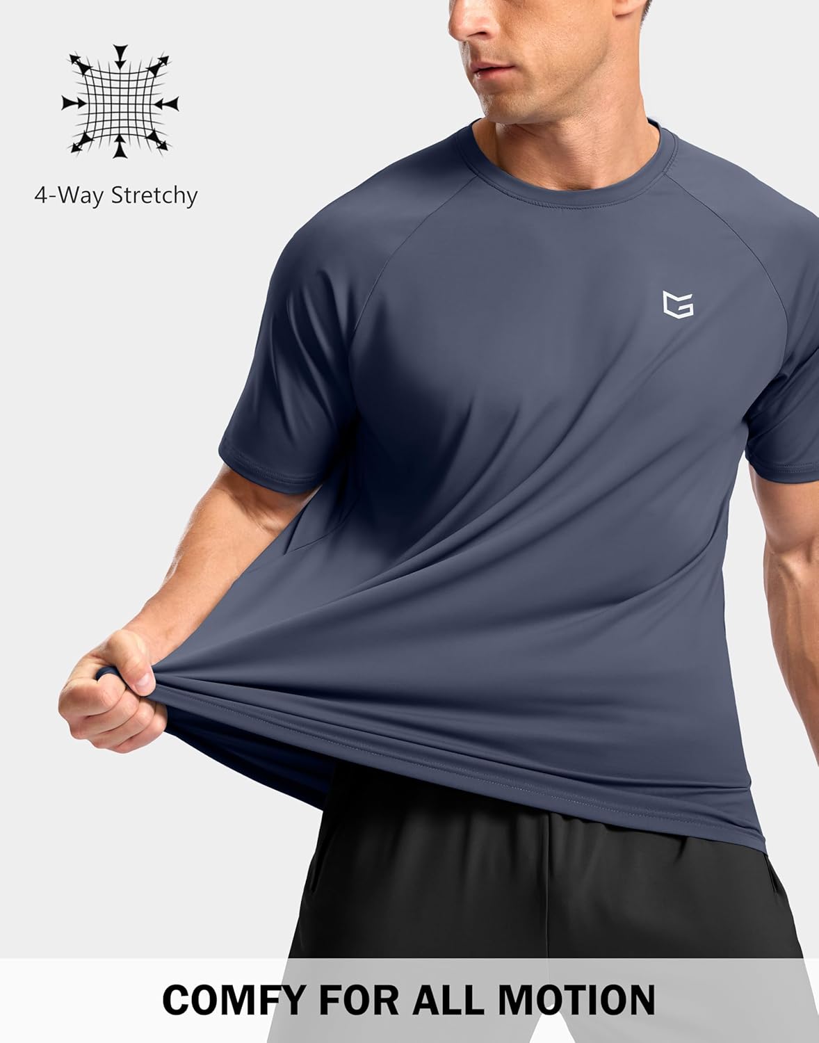 G Gradual Men's Athletic Workout T-Shirts Moisture Wicking Cooling Running Shirts Short Sleeve Performance Tee for Gym Tennis - Image 4