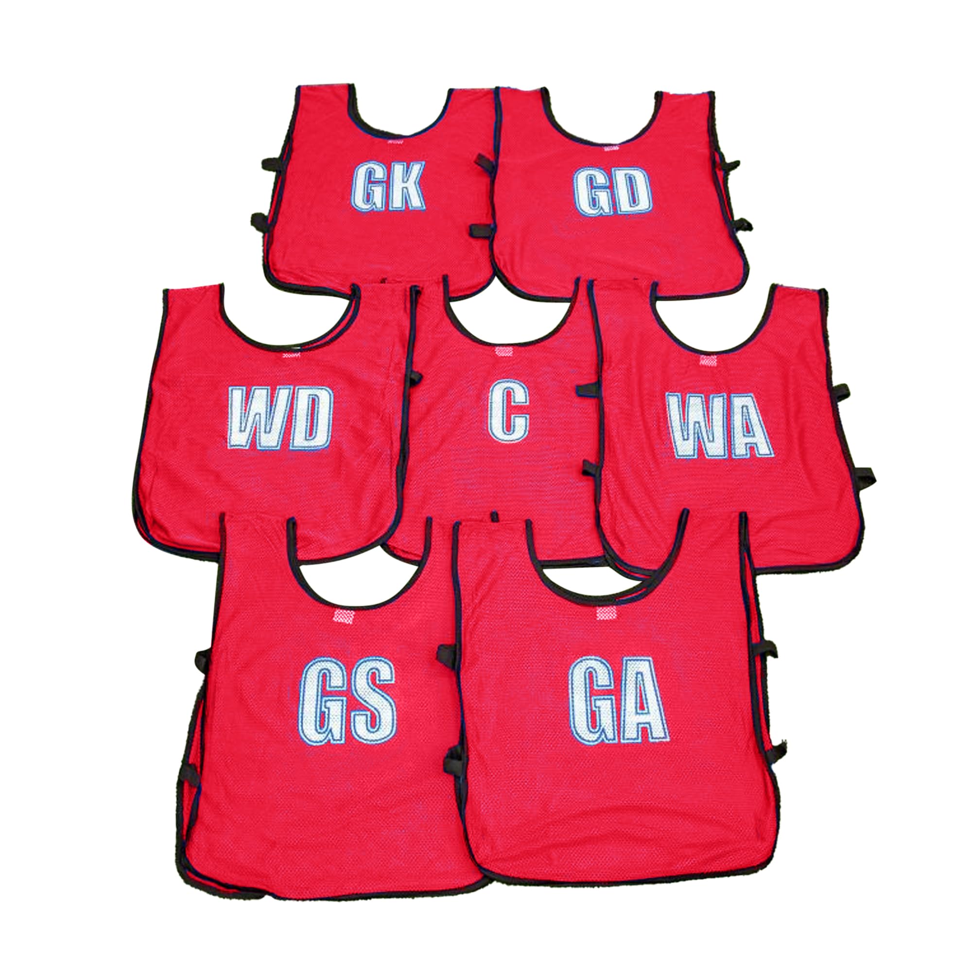 Precision Lot de 7 Bavoirs d'entraînement en Maille pour Netball