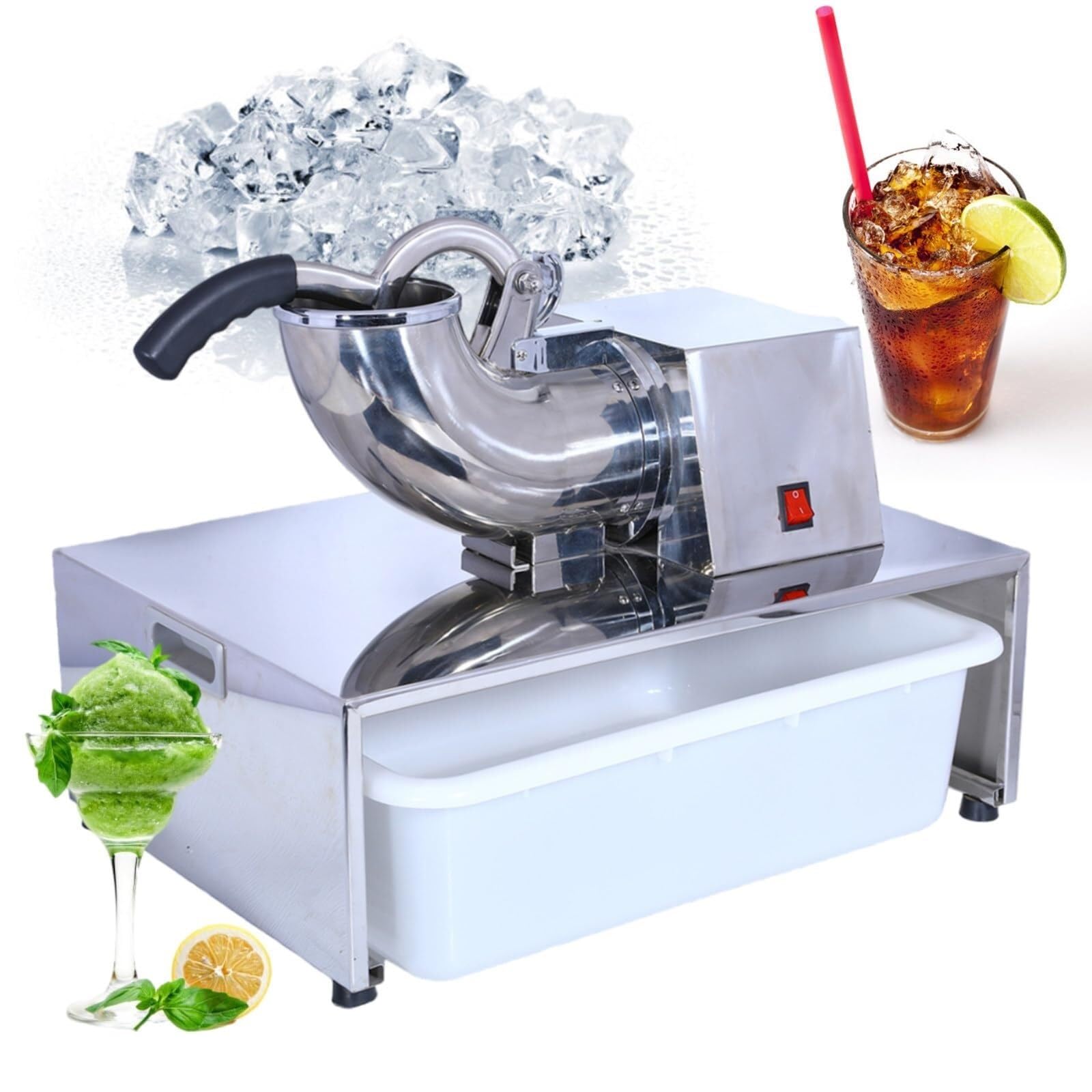 Sorbetière et machine à glace pilée 220 LB/h pour des boissons glacées