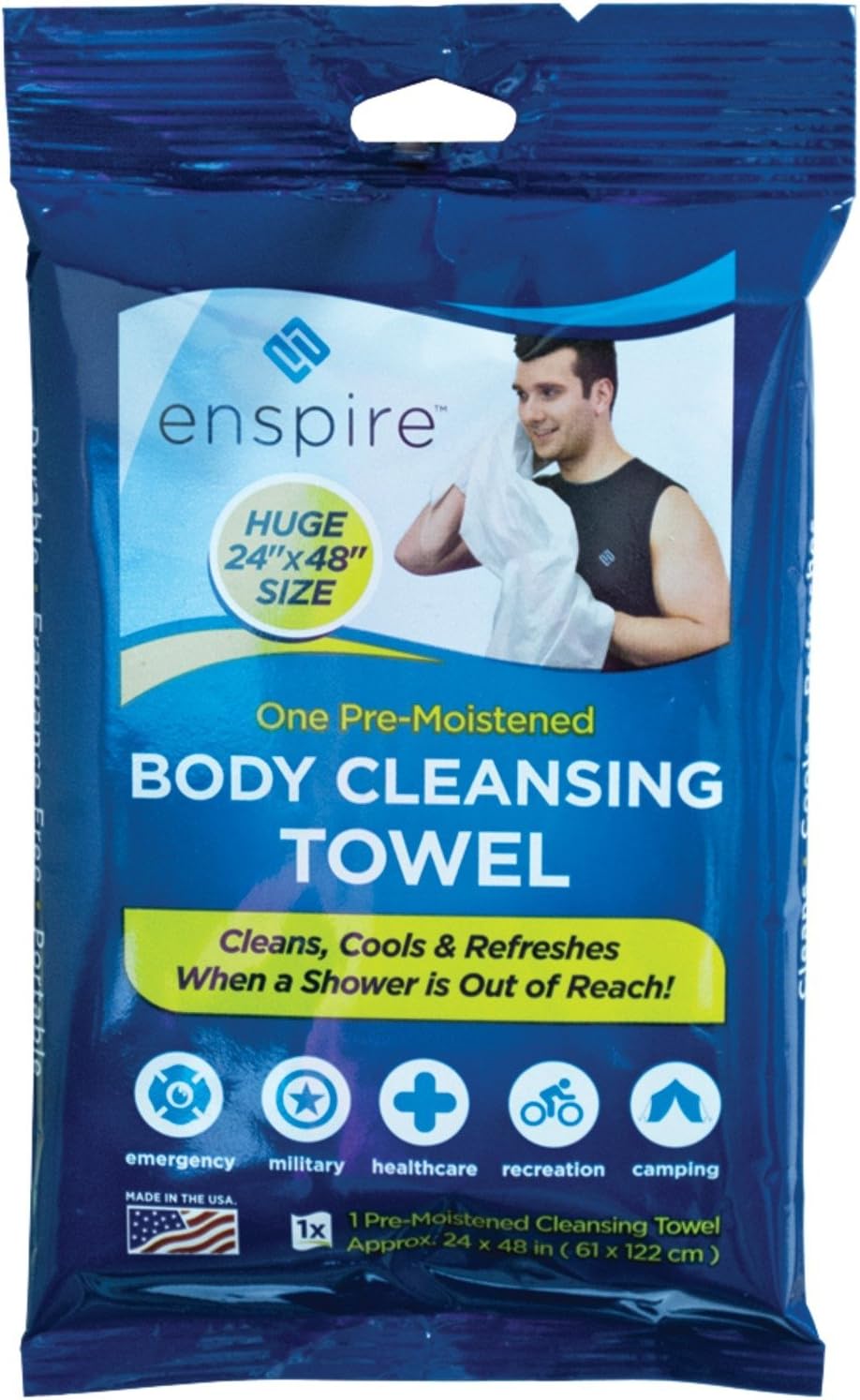 6 Extra Large Body Cleansing Towels