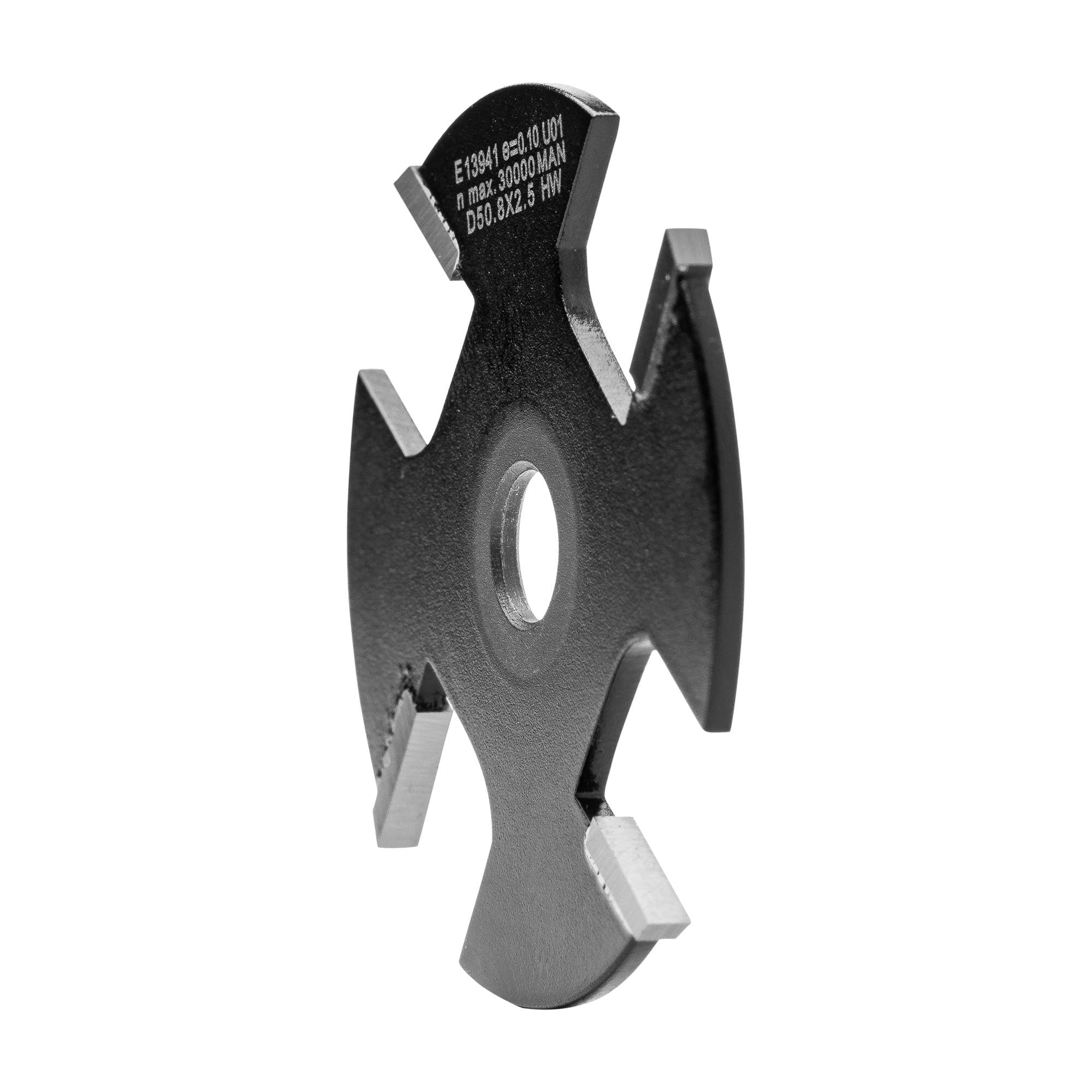 ENT 13941 Fresa per scanalatura carburo, Gambo (S) 8 mm, diametro (D) 50,8 mm, NL 2,5 mm, Z4