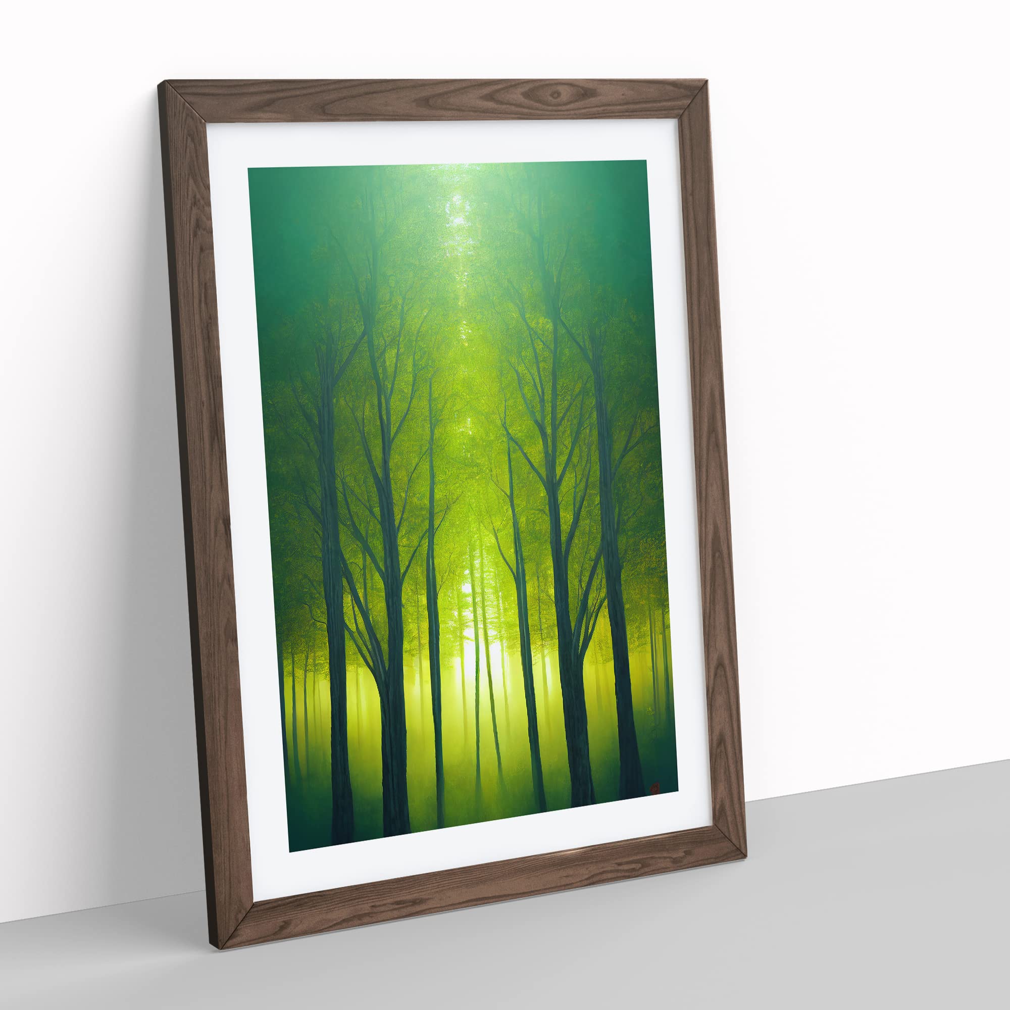 Heavenly Forest Framed Print, Walnut, A3 (34 x 46 cm) - Image 2