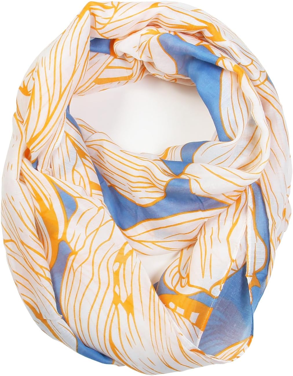 Scarfand's Romantic Rose Prints & Floral Patterns Lightweight Infinity Fashion Scarves Wraps