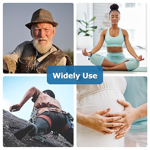 Miniatura 6 de Vibeat Medidor de oxígeno oxímetro de pulso con alarma monitor de satélite O2 para oxígeno comprueba el nivel de saturación de oxígeno en sangre