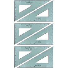 Westcott 10-Inch 30/60/90 Triangle Set, Transparent Acrylic with Cut-Out Center, 6-Pack KT-80